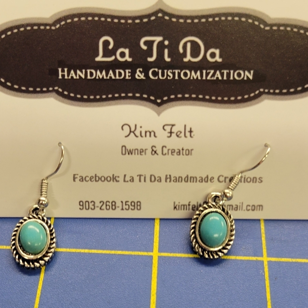La Ti Da Handmade Creations Earrings  faux Turquoise